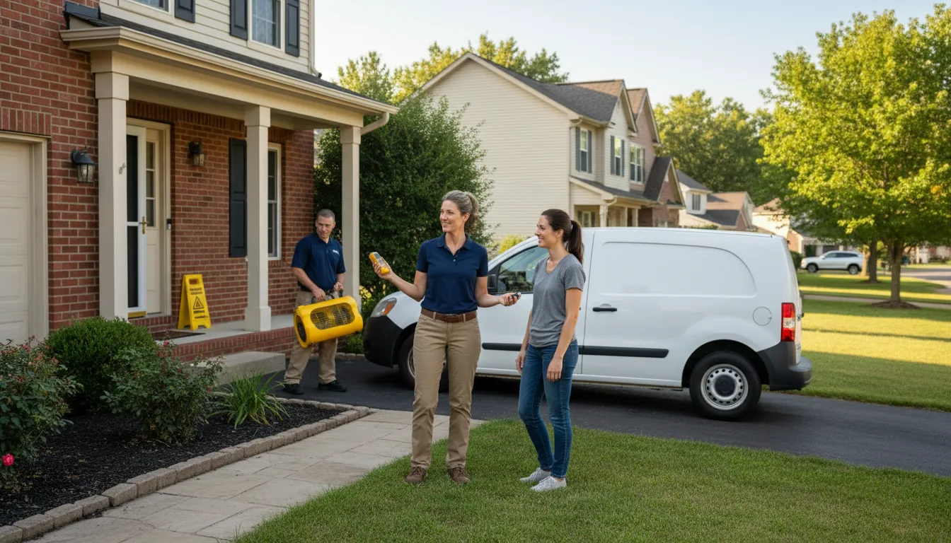 Residential water damage restoration in Mount Olive, NC